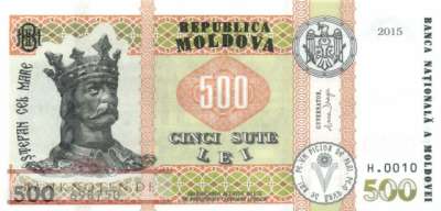 Moldavia - 500  Lei (#027c_UNC)