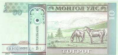 Mongolei - 10  Tugrik (#062i_UNC)