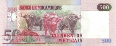 Mozambique - 500  Meticais (#147_UNC)