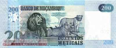 Mozambique - 200  Meticais (#152a_UNC)