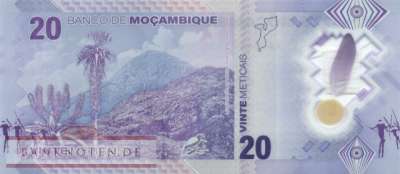 Mozambique - 20  Meticais (#155a_UNC)