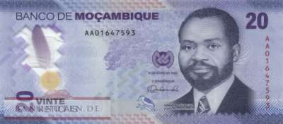 Mozambique - 20  Meticais (#155a_UNC)