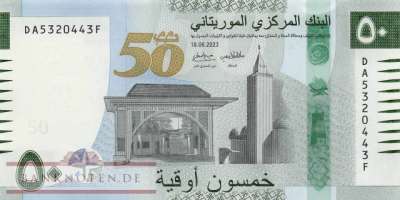 Mauretanien - 50 Ouguiya - Gedenkbanknote (#028a-4_UNC)