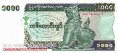 Myanmar - 1.000 Kyats (#077b_UNC)