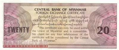 Myanmar - 20  US-Dollars (#FX04_UNC)