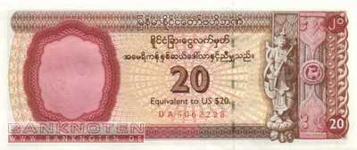 Myanmar - 20  US-Dollars (#FX04_UNC)