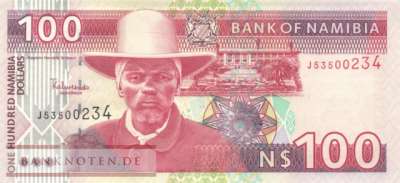 Namibia - 100  Namibia Dollars (#009_A_UNC)