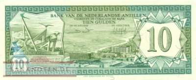 Netherlands Antilles - 10  Gulden (#016b_UNC)