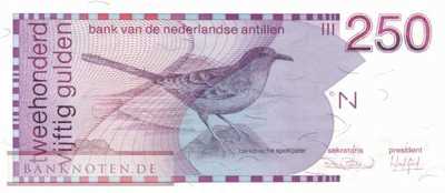 Netherlands Antilles - 250  Gulden (#027a_UNC)