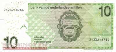 Niederländische Antillen - 10  Gulden (#028c_UNC)