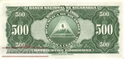 Nicaragua - 500  Cordobas (#098a_UNC)