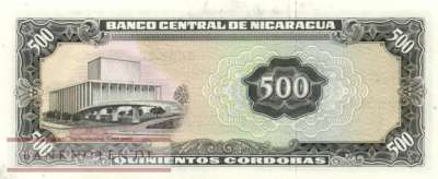 Nicaragua - 500  Cordobas (#127_UNC)