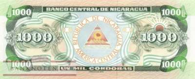 Nicaragua - 1.000  Cordobas (#178B_UNC)