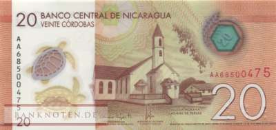 Nicaragua - 20  Cordobas (#210c_UNC)