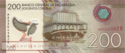 Nicaragua - 200  Cordobas (#213b_UNC)