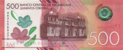 Nicaragua - 500  Cordobas (#217b_UNC)