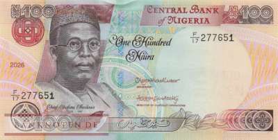 Nigeria - 100 Naira (#028o_UNC)