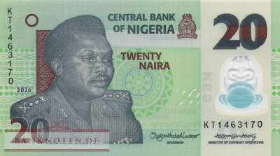Nigeria - 20 Naira (#034x_UNC)