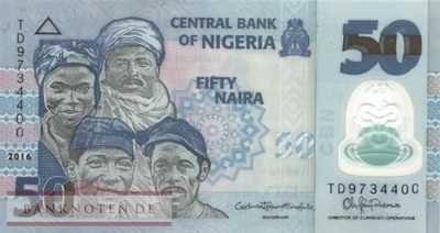 Nigeria - 50  Naira (#040f_UNC)