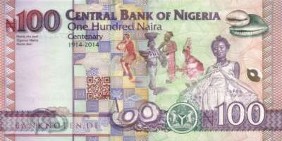 Nigeria - 100  Naira - Replacement (#041eR_UNC)