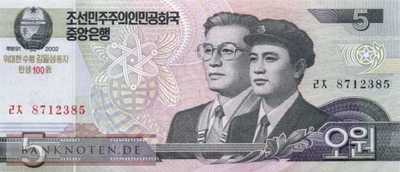 Nordkorea - 5  Won - 100 Jahre Kim Il Sung (#CS09-1_UNC)