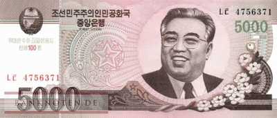 Nordkorea - 5.000  Won - 100 Jahre Kim Il Sung (#CS17_UNC)