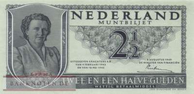 Niederlande - 2 1/2  Gulden (#073_UNC)