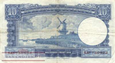 Niederlande - 10  Gulden (#083_F)