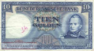 Niederlande - 10  Gulden (#083_F)