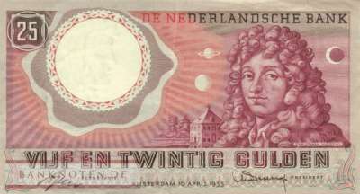 Niederlande - 25  Gulden (#087_VF)