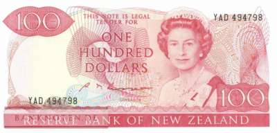 New Zealand - 100  Dollars (#175b_XF)