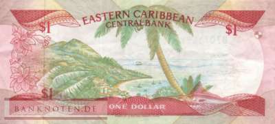 St. Lucia - 1  Dollar (#017l_VF)