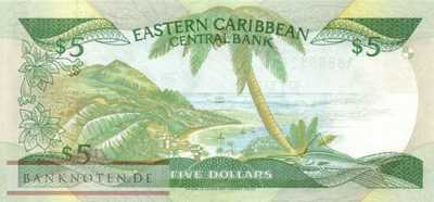 Dominica - 5  Dollars (#018d_UNC)