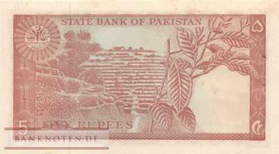 Pakistan - 5  Rupees (#020a_AU)