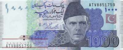 Pakistan - 1.000 Rupees (#050u_UNC)