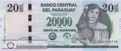 Paraguay - 20.000 Guaranies (#238d_UNC)