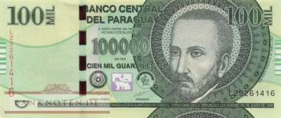 Paraguay - 100.000 Guaranies (#240e_UNC)
