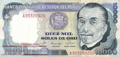 Peru - 10.000  Soles de Oro (#120-81_VF)