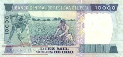 Peru - 10.000  Soles de Oro (#124_AU)