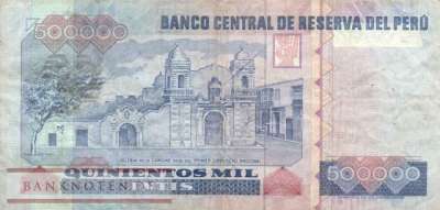 Peru - 500.000  Intis (#146_F)