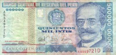 Peru - 500.000  Intis (#146_F)