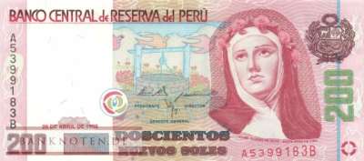 Peru - 200  Nuevos Soles (#162_UNC)