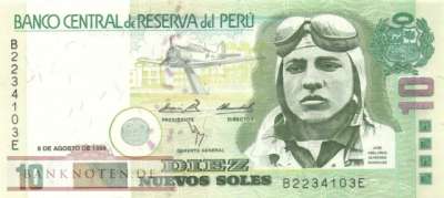 Peru - 10  Nuevos Soles (#166-98_UNC)