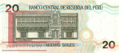 Peru - 20  Nuevos Soles (#167b_UNC)