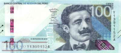 Peru - 100  Soles - Ersatzbanknote (#199R_UNC)