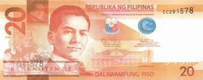 Philippinen - 20  Piso (#206a_UNC)