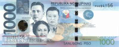 Philippinen - 1.000  Piso (#211l_UNC)