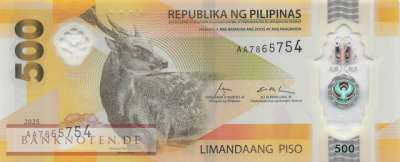 Philippinen - 500 Piso (#240-25_UNC)
