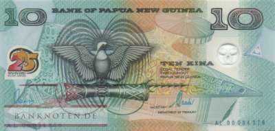 Papua Neuguinea - 10  Kina (#023_UNC)