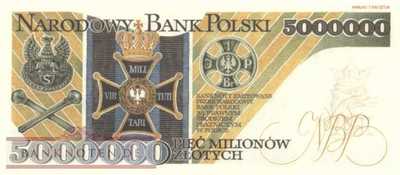 Polen - 5 Millionen Zlotych - offizieller Nachdruck (#901a_UNC)